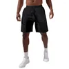 Herrespår 2023 Summer Men Casual Shorts Stripe Splicing Fashion Brand Beach Trunks Swim Sport Breatble Cool Fitness Jogging Pants