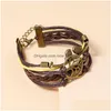 Charm Armbänder Unendlichkeit Baum des Lebens Armband Einstellbar Mtilayer Frauen Modeschmuck Geschenk Will und Sandy Drop Lieferung DHS8D