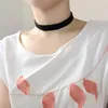 Choker vintage gotisk chocker multibredd svart sammet kort halsband för kvinnor accessoires y2k punk tatuering nacke smycken colar feminino