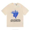 Designer modekläder tees tshirt amerikanska 2022ss rhude människokropp yoga kompass tryckt dubbel garn ren bomull kort ärm manlig kvinnlig tonåringar stuga