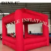 Simple square inflatable kiosk booth ice cream concession tent/stand carnival treat shop for promotion