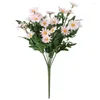 Fiori Decorativi 35 Cm Seta Artificiale Margherita Bouquet Da Sposa Ghirlanda Di Natale Vaso Per La Decorazione Domestica Accessori Bonsai Scrapbook Piante Finte