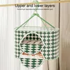 Hangers Clothes Drying Basket Large Capacity Windproof Anti-deformation Drainage Single/Dual Layer Hanging Socks Sweater Dryer Cage