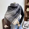 Sjaals Unisex Mooie Plaid Fringe Sjaal Winter Veelzijdige Dames Warme Wrap Sjaal Meisjes Mode