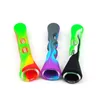 Nouveau Coloré Silicone Manches Peau Épais Verre Tuyaux Herbe Sèche Tabac Preroll Rouleau Cigarette Cigare Porte-Filtre Portable Amovible Facile Nettoyer Conseils Embouchure