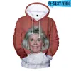 Camisetas masculinas Atriz 3D Doris Day Camisas masculinas/femininas Roupas estampadas da moda Camisetas confortáveis Hip Hop Cool Tops Camisetas 4XL