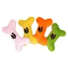 Candy Color Bone Shape Plush Dog Squeaky Toys Funny Cute Puppy Training Interactive Toy for Small Medium Pets Accessories