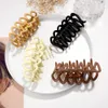 Other Neutral Coffee Large Clips for Thick Hair Accessories Women Headdress Fashion Plastic Catch Crab Hairpins Gifts