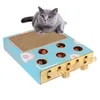 Funny Cat Stick Cat Hit Gophers Cat Toy Chase Hunt Mouse With Scratcher Cat Game Box 3 in 1 Maze Interactive Educational