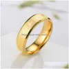 Band Rings Love Letter Ring Sier Gold Stainless Steel Heart Couple For Women Men Fashion Jewelry Gift Will And Sandy Drop Delivery Dhifq