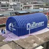 Tenda de túnel inflável personalizada para entrada de túnel esportivo 10mL com 2 portas para promoção de exposição de eventos
