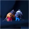 Anahtar Yüzükler Korku Köpek Figürü Anahtarlık Oyuncak Sevimli Çanta Askılar ve Kumlu Moda Takı Damlası Teslimat DHMO1