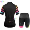 Cykeltröja sätter 2023 Kafitt Women's Professional Short Sleeve Conjunto Feminino Ciclismo Bib Pants 20d Gel Pad Summer 230605