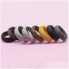 Band Rings Soft Sile Ring Camouflage Color Gym Sport Fashion Jewelry Will And Sandy Gift Drop Delivery Dhxiu