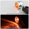 2024 2PCS Bullet Metal Metal Motorcycle Signals Индикатор световой лампы Harley Retro Motorcycle Lights