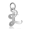 Charms 26Pcs Initial 26 Alphabet Anglais Lettre Charme Pendentifs Pour Femmes Homme Diy Collier Bracelet Fabrication De Bijoux Az Drop Delivery F Dhyde