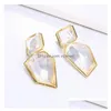 Dangle Lustre En Gros Za Boucles D'oreilles En Résine Claire Et Pure Comme Le Cristal Suspendu Élégant Irregar Drop Fine Jewelry Pour Les Femmes Deliv Dh29Q