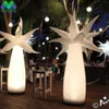 Led éclairage 3mts palmier gonflable avec souffleur de Base piliers lumineux fête DJ décoration de mariage pour la Performance sur scène