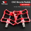 Pedais de bicicleta WEST BIKING Pedal de bicicleta ultraleve 3 rolamentos Liga antiderrapante Pedais de ciclismo BMX MTB Road Bike Rolamento selado 916 "Pedal de bicicleta 230606