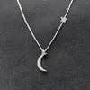 Catene CHICLOVIN Collana donna stella luna gioielli ciondolo colore oro e argento