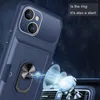 Heavy Duty Kickstand Phone Cases para iPhone 14 6.1 14 Max 13 PRO MAX 12 MINI 11 Pro 7 8 Plus SE2 SE3 11 Tiene protección de cámara Puede insertar tarjeta TPU PC 3 en 1 Contraportada a prueba de golpes