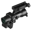 Fire Wolf Ac0g 4x32 Tactical Optic Scope Rifle Scope Vermelho Retículo Verde Fibra Iluminada Mira Óptica Com Rmr Mini Red Dot Sigh-Red