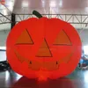 atacado 6mH 20ftH com soprador Porta Livre Navio Atividades ao ar livre Gigante Inflável Abóbora de Halloween com luz LED decoração de quintal balões de chão