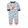 Combinaisons pieds barboteuses chaudes 2021 automne/hiver Mini laine polaire chaud pyjamas bébé body 0/3-12M G220606