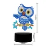 Stitch Huacan Led Lamp Painting 5d Light Diamond Emelcodery Owl Bear Mosaic Cartoon Cartoon Home Decor Gift