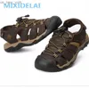 MIXIDELAI grande taille en cuir véritable hommes sandales nouvel été hommes chaussures sandales de plage pour homme marque de mode en plein air espadrilles décontractées L230518