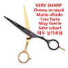 Scissors Shears 5.0 5.5 6.0 6.5 7.0'' Hair Scissors Professional Barber Scissors 440C Japanese Thinning Shears Hair Cutting Hairdressing A1029 230605