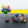 Bil luftfräschare bil dekoration bil luft utlopp cute tecknad par action figur ballong prydnad auto interiör instrumentpanel biltillbehör 230605