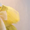 Fille robes princesse bébé filles 2023 grand nœud papillon perles lavande Style coréen fête anniversaire robe vêtements