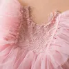 Girl Dresses Ruffles Baby Girls Dress For Summer 1-5 Yrs Lace Toddler Kids Princess Flower Weddings Birthday Tutu Gown