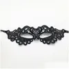 Party Masks Lace Mask Halloween Exquisite Masquerade Half Face Dress Woman Lady Sexy For Christmas Cosplay Costume Drop Delivery Hom Dhecq