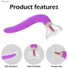 Tongue Licking Vibrator Nipple Sucker Clitoris Stimulator Labia Breast Inhale Enlarge Massage Vacuum Cup Pump Sex Toys for Women L230518