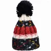 Berets modne kobiety dziewczęta zimowa kapelusz wełniana kula ciepłe żeńskie szydełko czapkę ochronę ucha czapki czapki czapki czapki