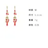 Dangle Earringsチャイニーズスタイルビンテージレッドビーズタッセルパーティーブライダルアクセサリー