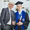 Cachecol Faixa de formatura Bandeira das Ilhas Marianas do Norte Lenço xale estola azul safira com listra estrela vestido de bacharel acessório fita