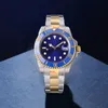 Orologi da polso Orologi da donna con diamanti Orologi da donna San Valentino Meccanico automatico Acciaio inossidabile Orologio trasparente Lunetta in ceramica Orologio con zaffiro Chiusura scorrevole