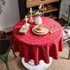 Tkanina stołowa bohemian el cafe dom dekoracja sztuki runda 150 cm japońskiego w stylu lniana bawełniana okładka z frędzlami