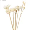 8PCS人工蓮の花Rattan Red Reed Fragrance AROMA DIFFUSER REFILL STICK DIY Floral Home Decor Crafts L230523