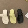슬리퍼 패션 여성 플립 플립 편안한 캐주얼 여름 샌들 솔리드 실내 야외 아파트 해변 슬라이드 신발