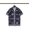 Męskie koszule męskie designer designerka na Hawajach Koszula Wzór drukowania Tops Unisex Button Up Hemd krótkie rękaw