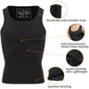 Mäns kroppssaxar Mens Mens Slimming Body Shaper Vest Shirt ABS Abdomen Compression Shirt för att dölja Gynecomastia Moobs Workout Tank Tops underskjortor 230606