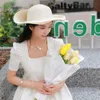 New Summer Straw Beach Hats Women Sun Protection Cap Woman Shade Caps Lady Sunhat Fashion Sunhats 2023