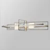 Ljuskronor ledde ljuskronan hängslampa ljus postmodern kreativ matsal levande rektangulär hängande restaurang bar glas designer fixturer