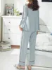 Maternity Intimates Women's Pajama Sling Underwear Long Sleeve Pants Postpartum Clothes Home Female Sleepwear