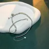Łańcuchy 925 srebrna miłość wisiorek baroque perłowy Naszyjka niszowa projektowanie łańcucha okrągłe koraliki ozdoby