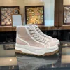 Designer sneakers fashion canvas shoes tennis Treck 1977 designer shoes high-top sneakers beige brown ladies high-end thick sole shoes